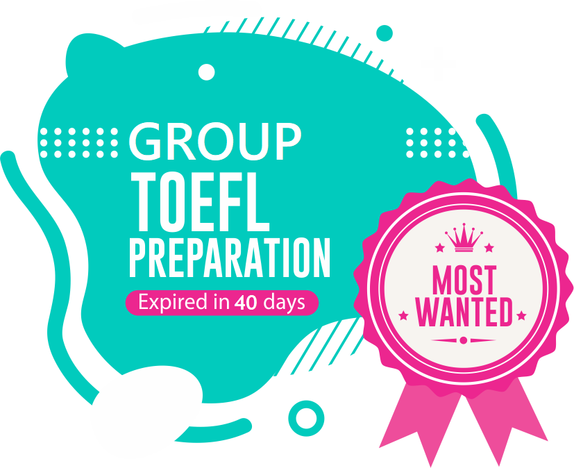 <br>Group TOEFL Preparation – untuk 4 peserta *)
